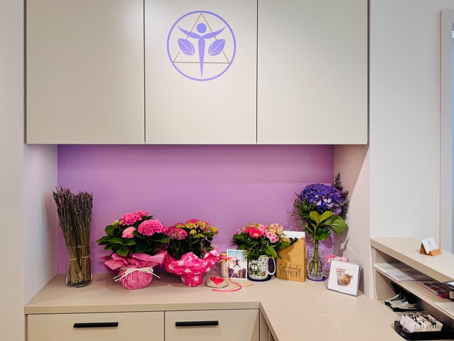 Blumen zur Eröffnung der Privatpraxis für ganzheitliche Medizin von Dr. Stephanie Joerges in München-Schwabing